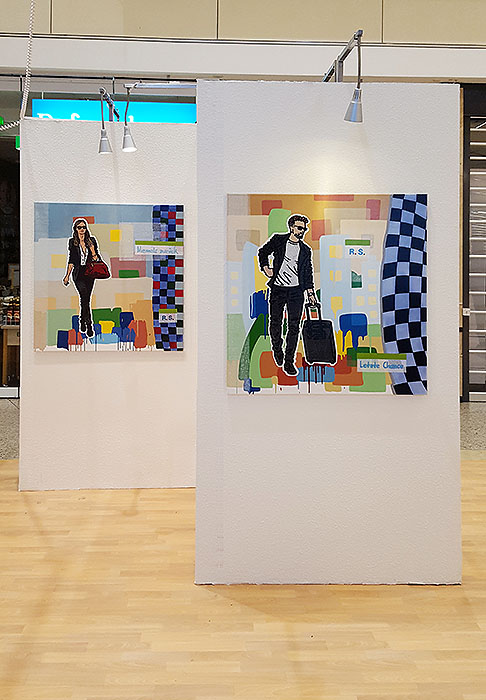 Ralf Schmidt Künstler Artist bei den CityARTkaden 2019, Oktober 2019, Wuppertal